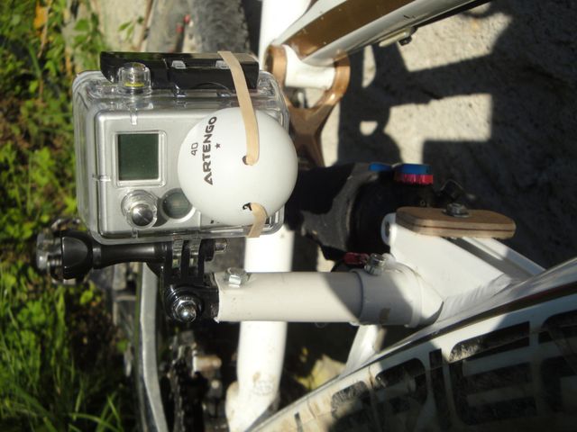 Gopro en montage latéral