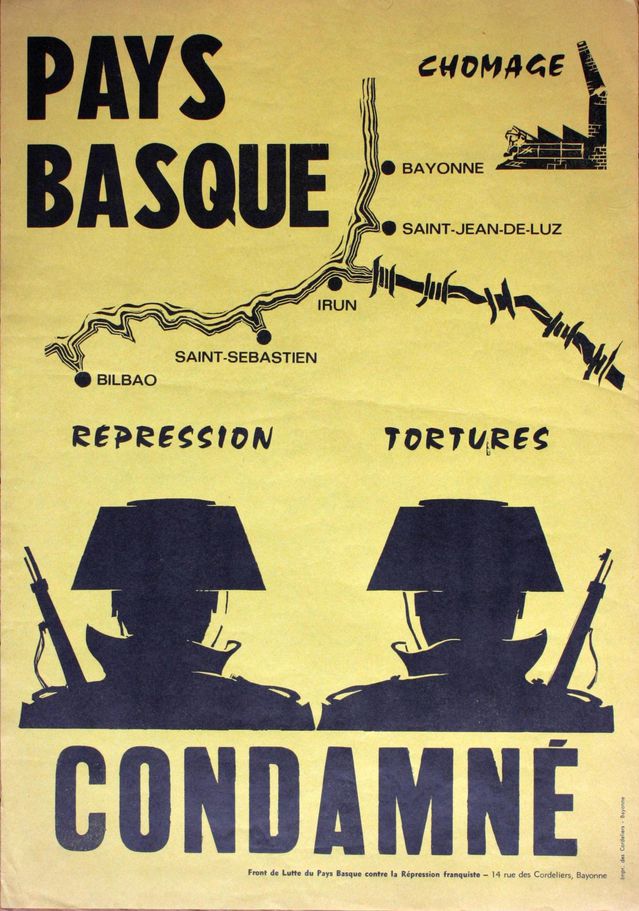 Affiche Pays Basque condamné