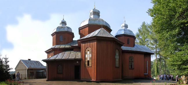 Panorama final église trajet sanok lançut