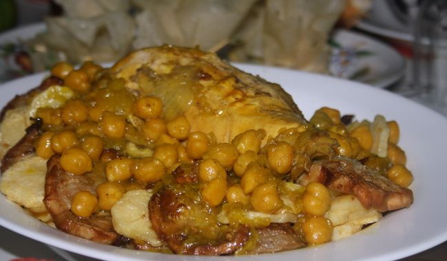 Tajine de Poulet aux aubergines