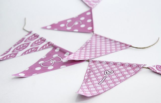 free printable pennant 2 -fanion de bienvenu à imprimer gr