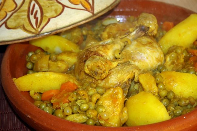 tajine petits pois aux artichauts