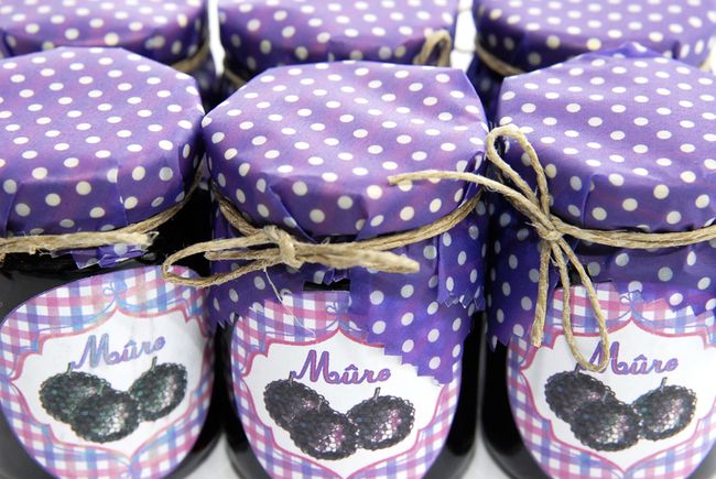 free pintable label jam-confiture de mure maison