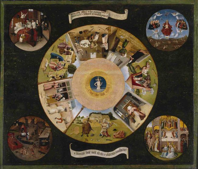 Bosch (Hiéronymus) Les Sept péchés capitaux-1475-1480 M