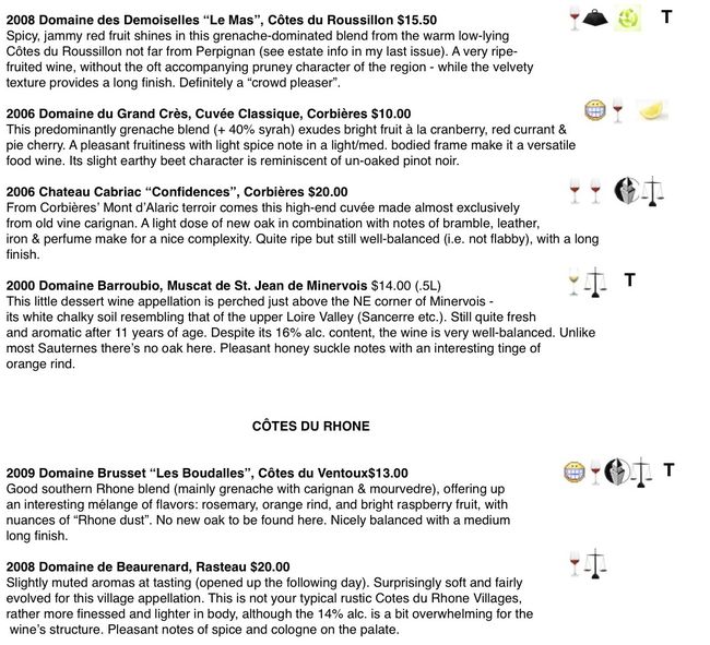 Preview of Featured Wine Reviews:2 1-6-12”