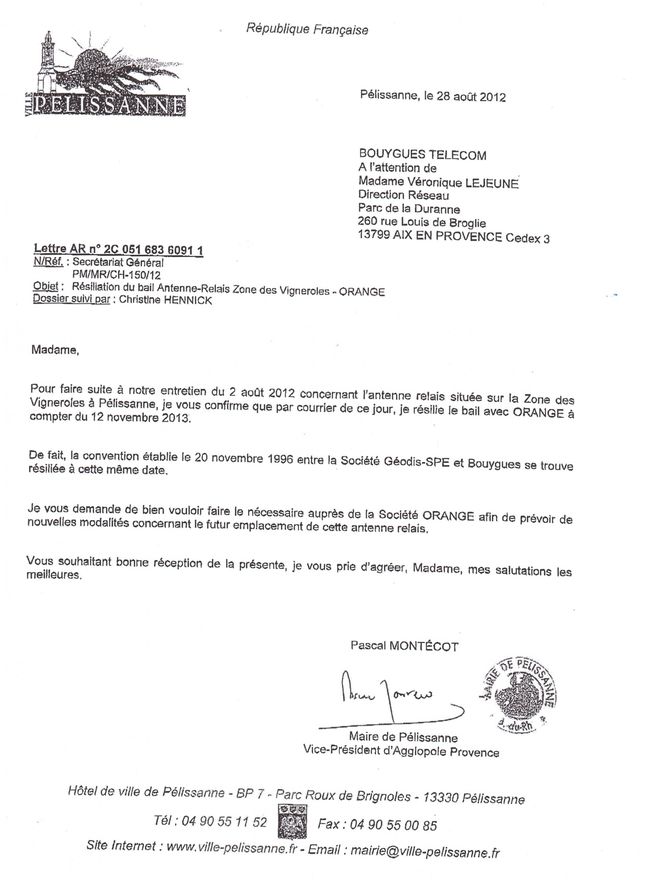 Lettre Type Resiliation Bail
