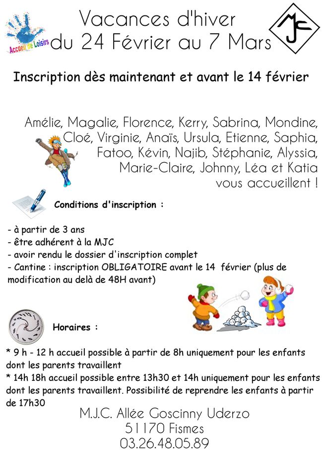 vacances hiver enfants Couv