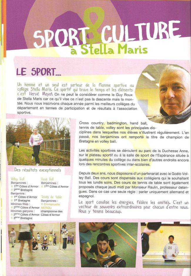 rencontres sportives sur le temps scolaire