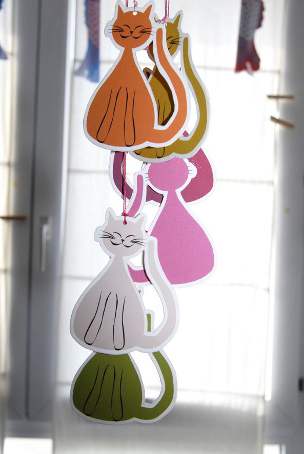 free printable cat's mobile image 5 gratuit mobile chat