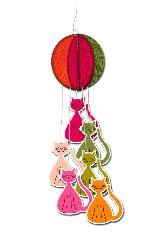 free printable cat's mobile image gratuit mobile chat