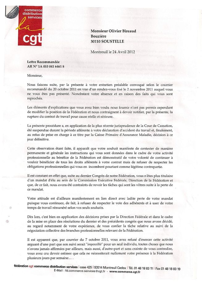 licenciement olivier bireaud 1