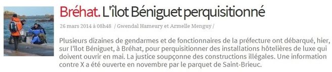 béniguet perquisitionnée