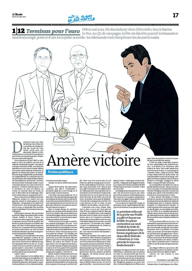 Le Monde, 26 juillet 2011, p 17, parousie.over-blog.fr