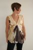 Haut patchwork en soie