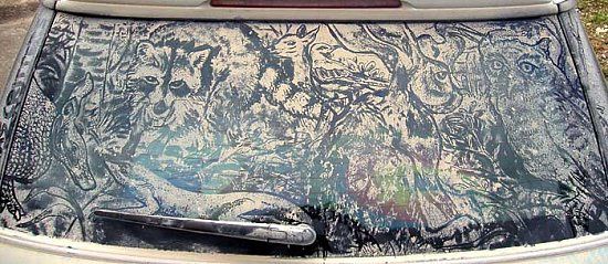 dirty car art