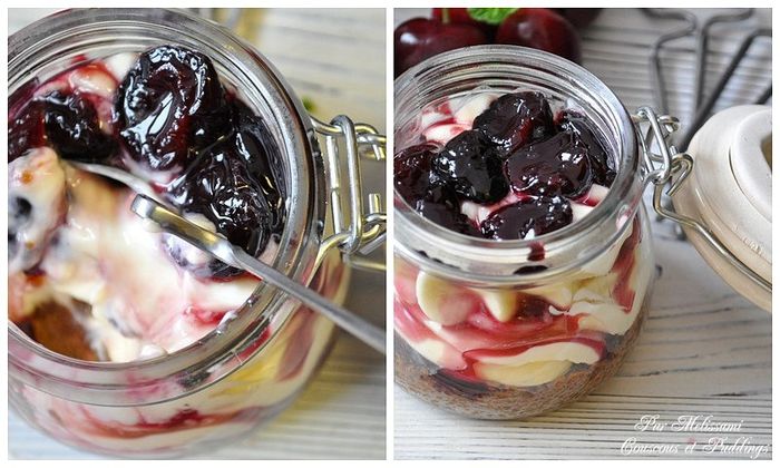 cheesecake en verrines au speculoos et cerises