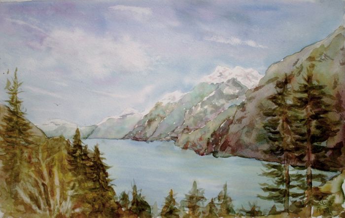 Comment peindre un paysage de montagne Ã  l'aquarelle ?