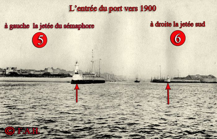 L'entrée du port en 1902 TER