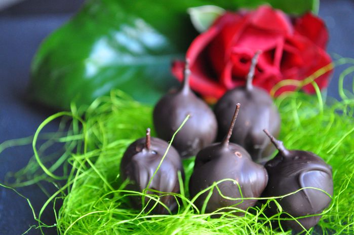 Chocolat façon Mon Chéri maison {sans alcool} 