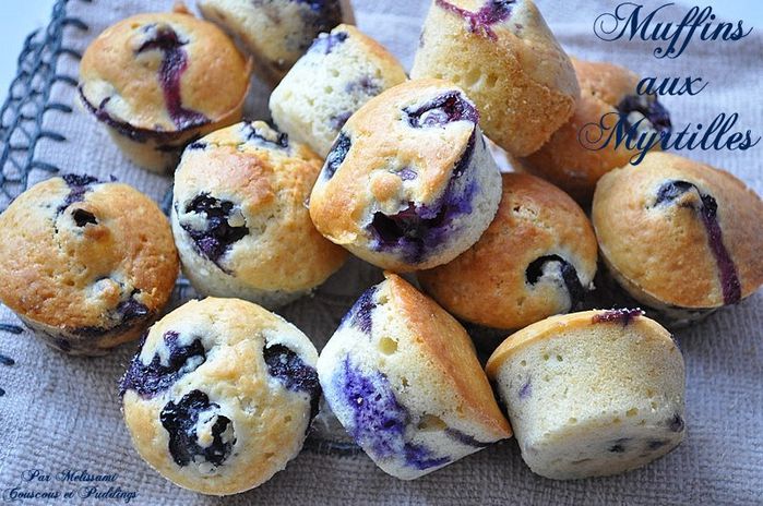 muffins moelleux aux myrtilles