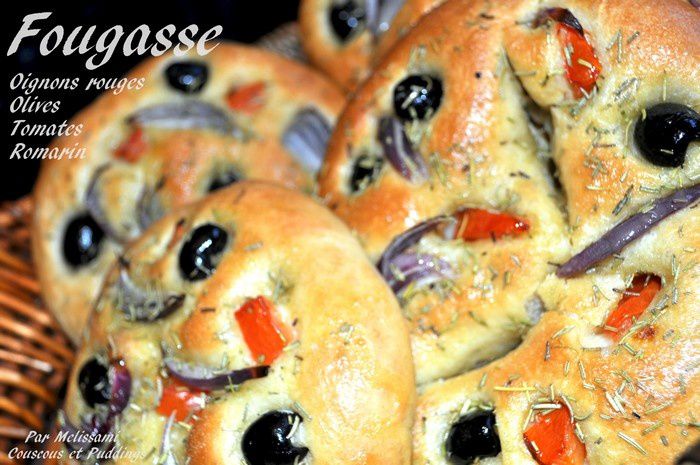 fougasse aux oignons et olives