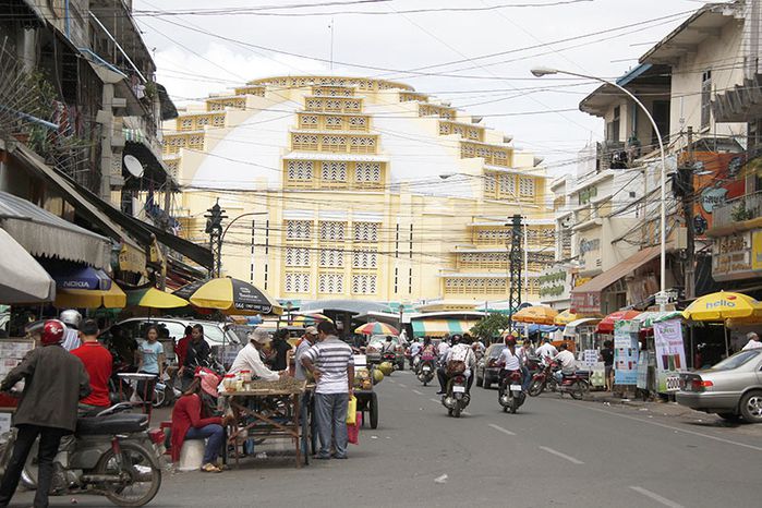 Marché central, Phnom Penh, Cambodge