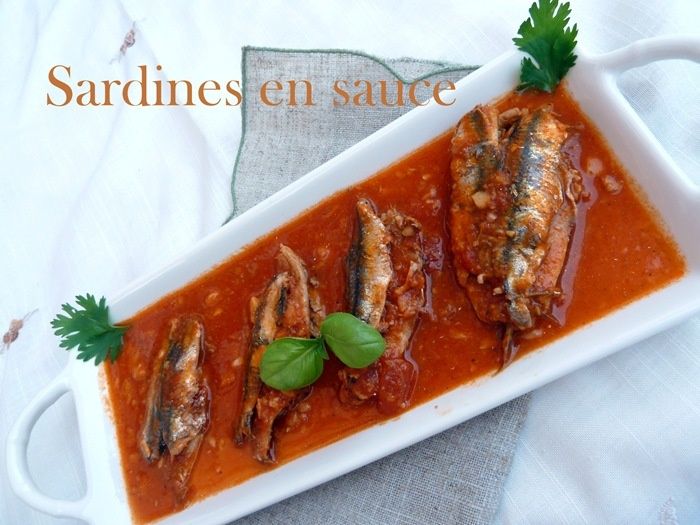 recettes sardine en sauce
