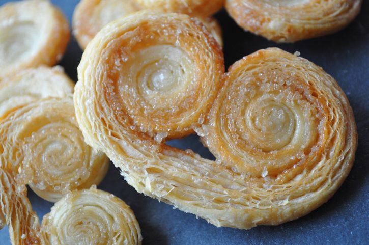 palmiers feuilletées