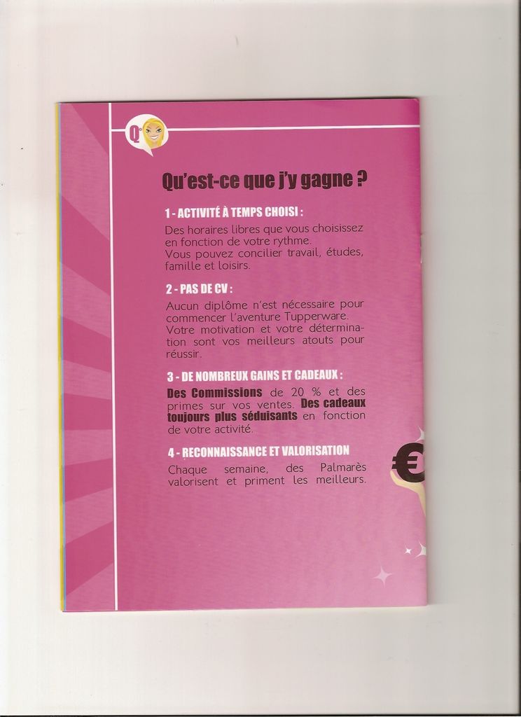 presentatrice tupperware qu'es ce que j'y gagne? - Le blog de