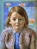 augustin rouart fillette au gilet rouge