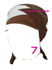 Num 7 Mastoura marron clair blanc