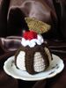 cal gâteau à la cerise et coulis de chocolat