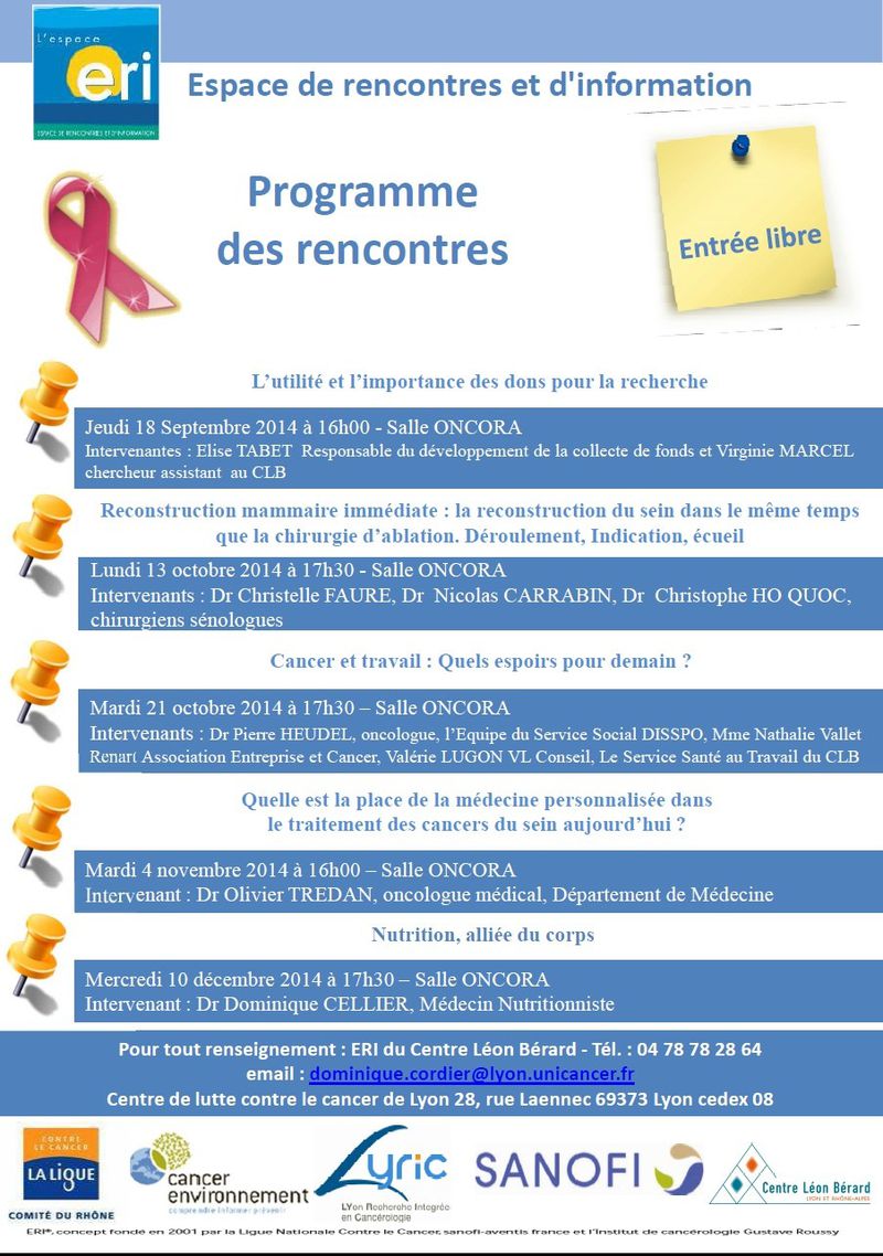 Programme ERI LYON 2ème sem2014