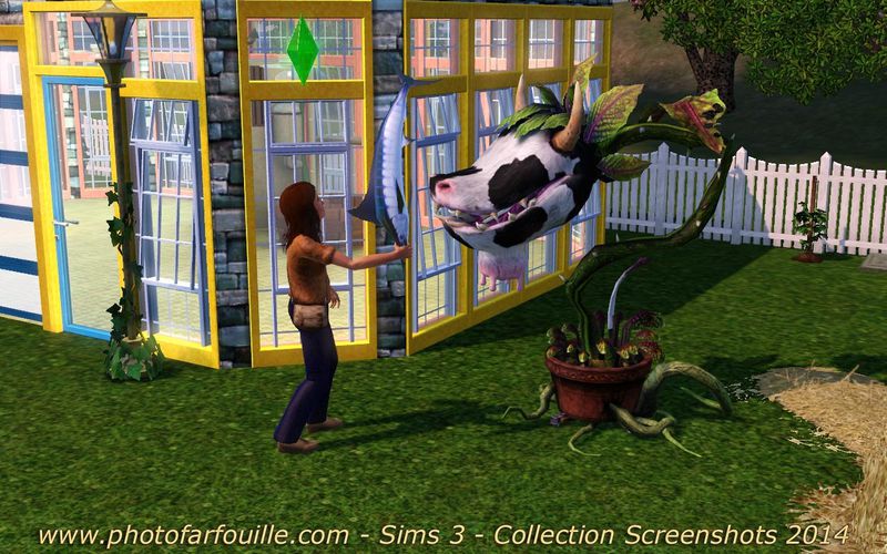 nourrir la plante vache sims 3