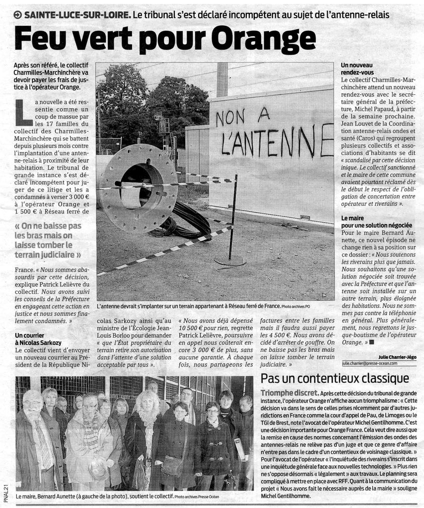 antennes-relais Orange RFF TGI Nantes antennes-relais Orange RFF sainte-luce