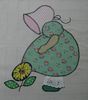 Sunbonnet blanket stitch