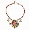 Collier coquelicot romantique