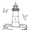 phare à colorier