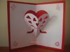 Kirigami bouquet de coeur