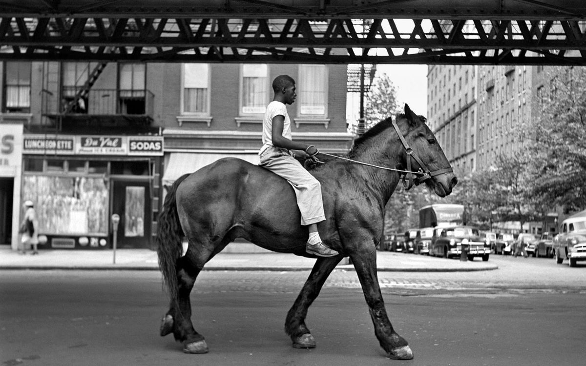 Man-on-horse-vivian-maier-photo-picture-for-desktop-1