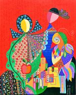 Seductie -acril pe panza- 100 x 80 cm.