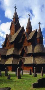 eglise de bois - Heddal - Norvège -1250 -758