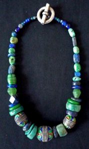Argent, émail, amazonite, lapis lazuli, turquoise...