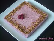 Entremets framboise pistaches
