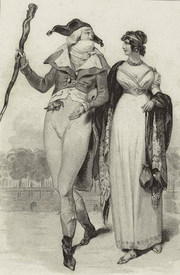 Incroyable et Merveilleuse - couple en promenade 1790
