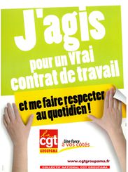 Affiche J'agis pour un vrai contrat de travail