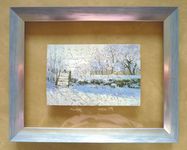 Puzzle collé sur verre