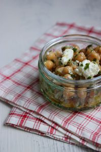 Salade de pois chiches au persil et à la feta 3