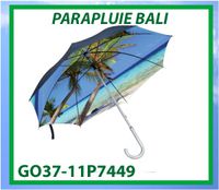 Grand parapluie 27 (Gris, Pongee PolJater, 510g) comme objets  publicitaires Sur
