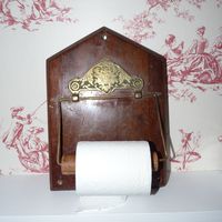 deroule papier toilette bois toile jouy